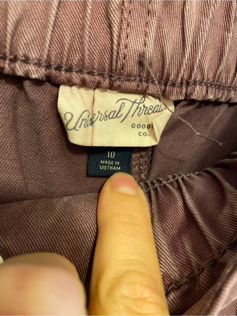 Universal Thread Men's Paperbag Waist Chinos in Burgundy